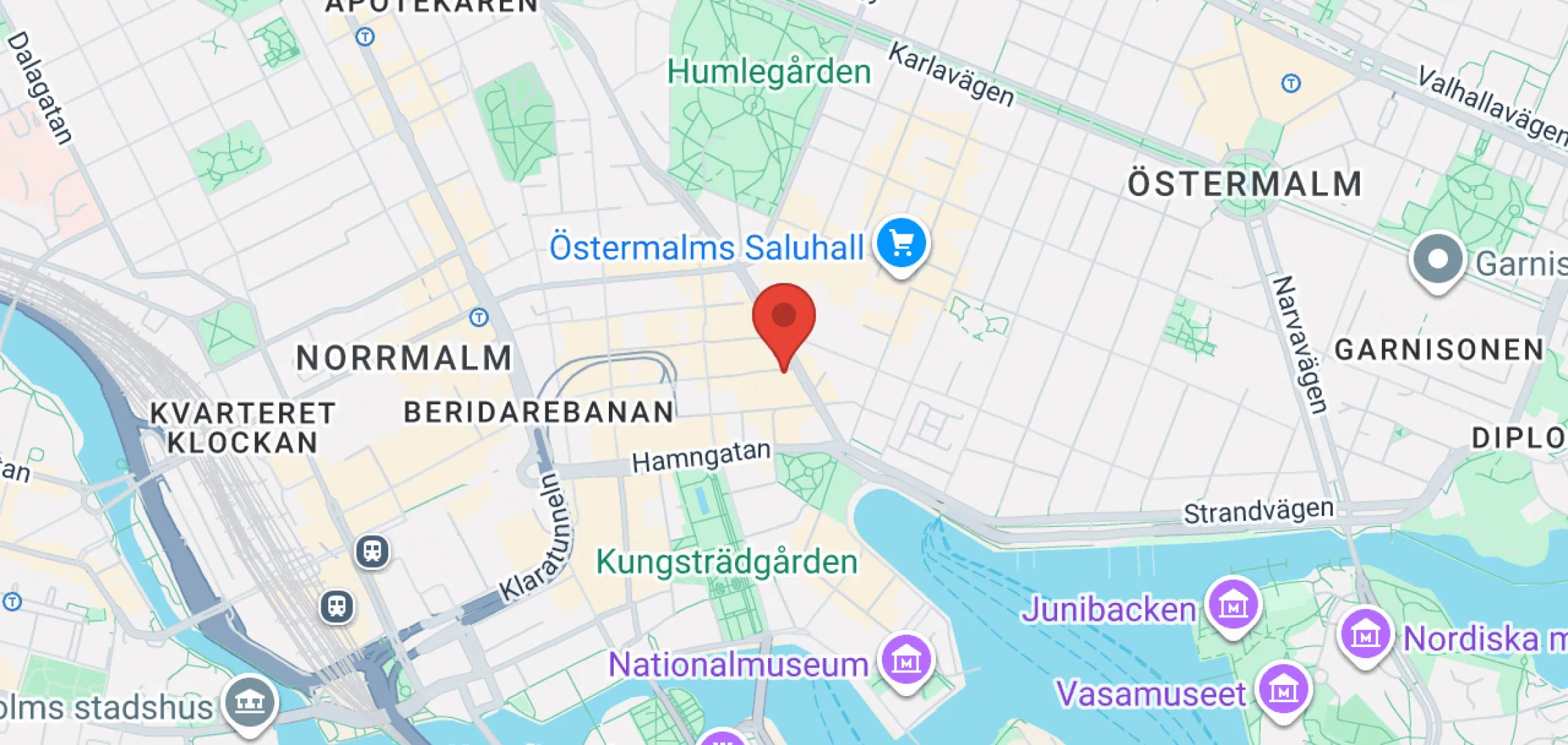 Karta till Kvantas kontor i Stockholm